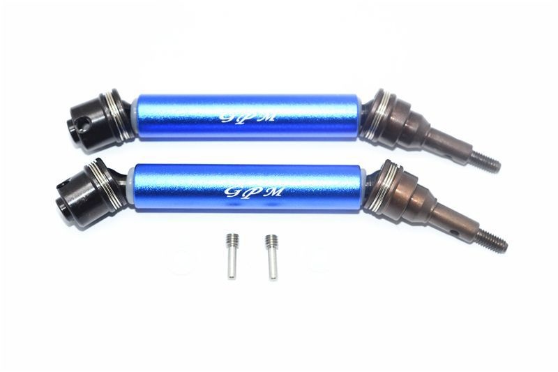 GPM CVD Achse gehärtet mit Alu-Antriebswelle vorn blau Traxxas XO-01