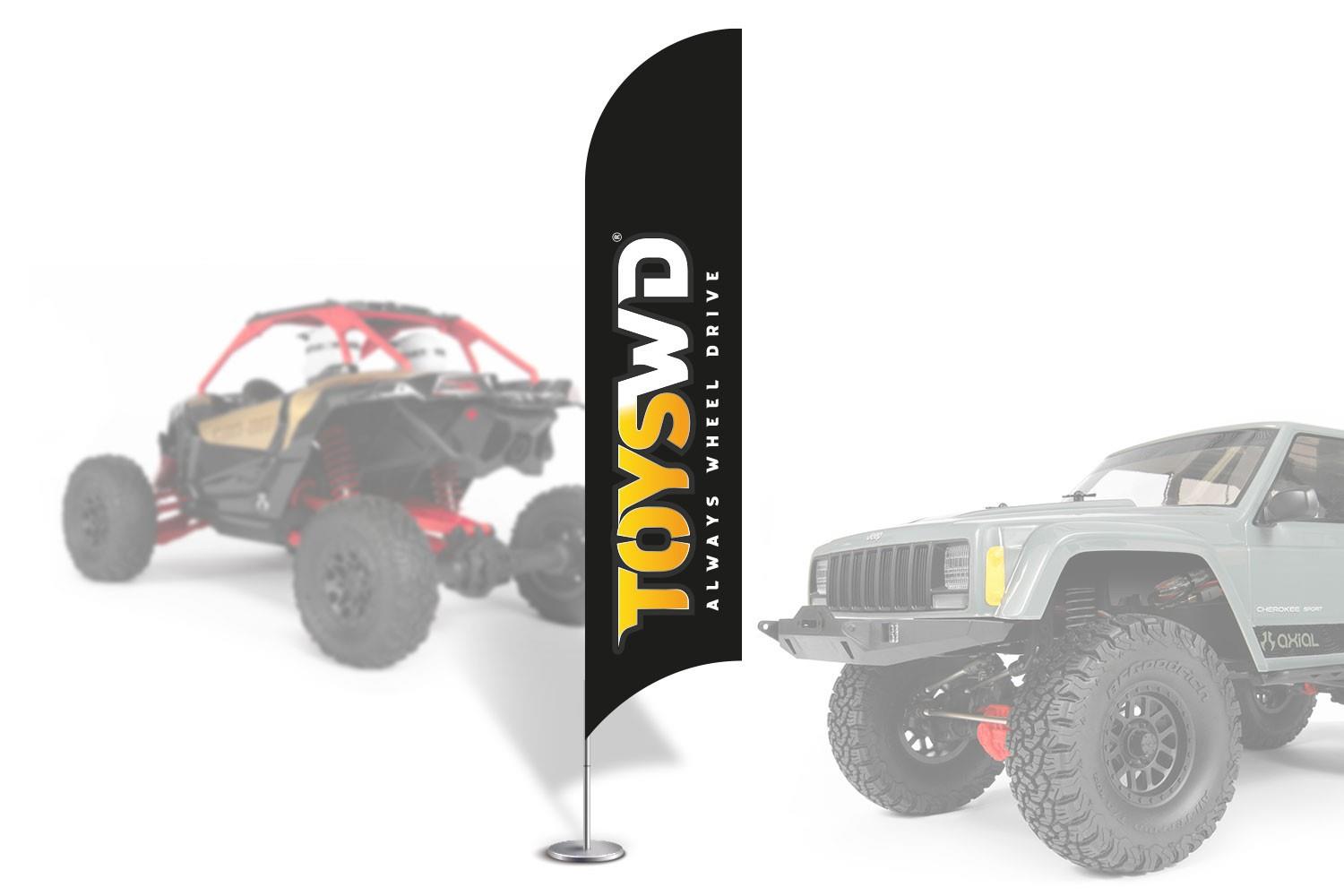 ToysWD Crawler Park: Flag ToysWD 1/10 (2 pieces) TWD100013