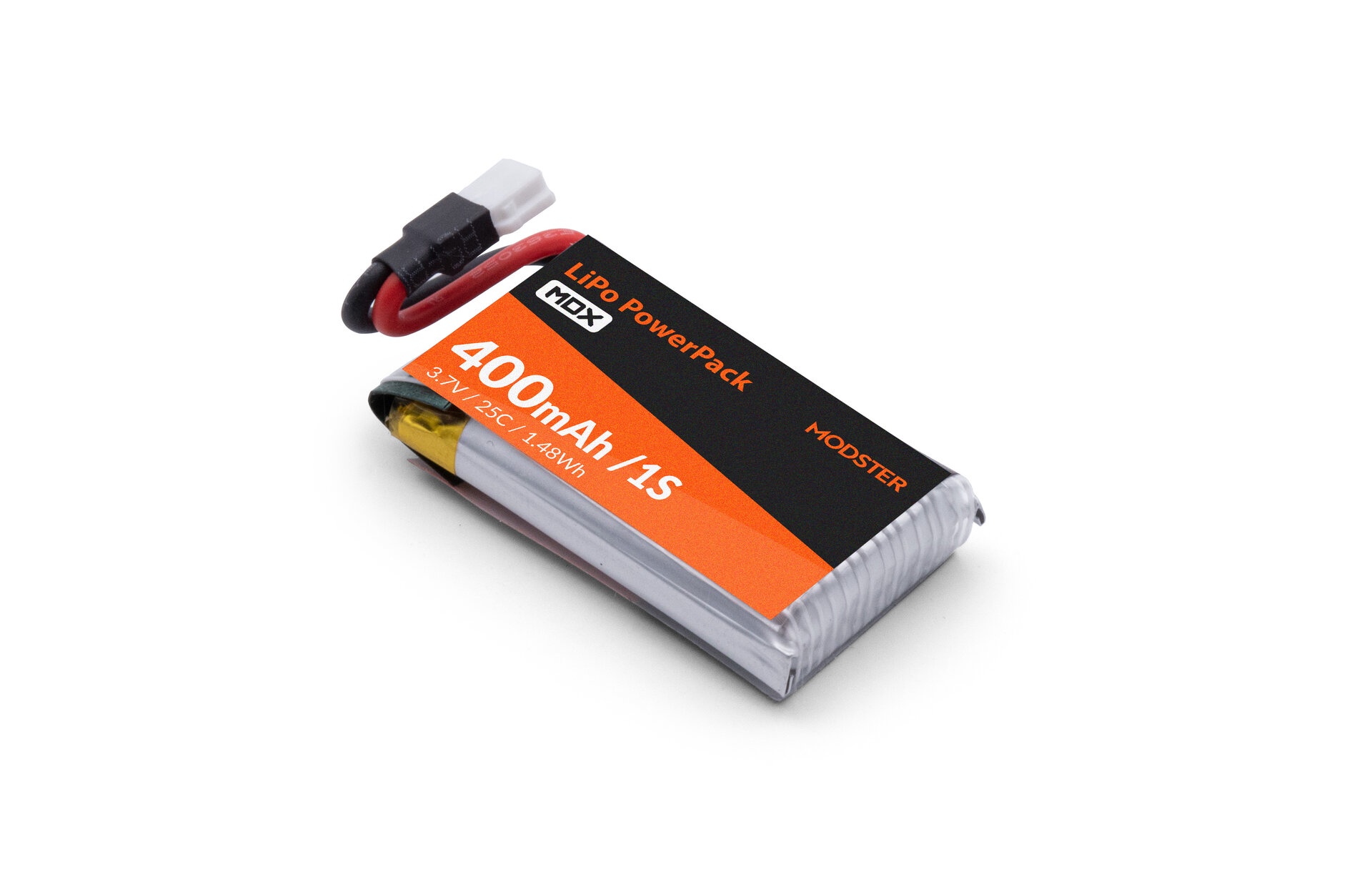 Modster Lipo-Akku 1S 3,7V 400mAh für MDX-PRO-Reihe BF 109, FW190 Foc MD11829