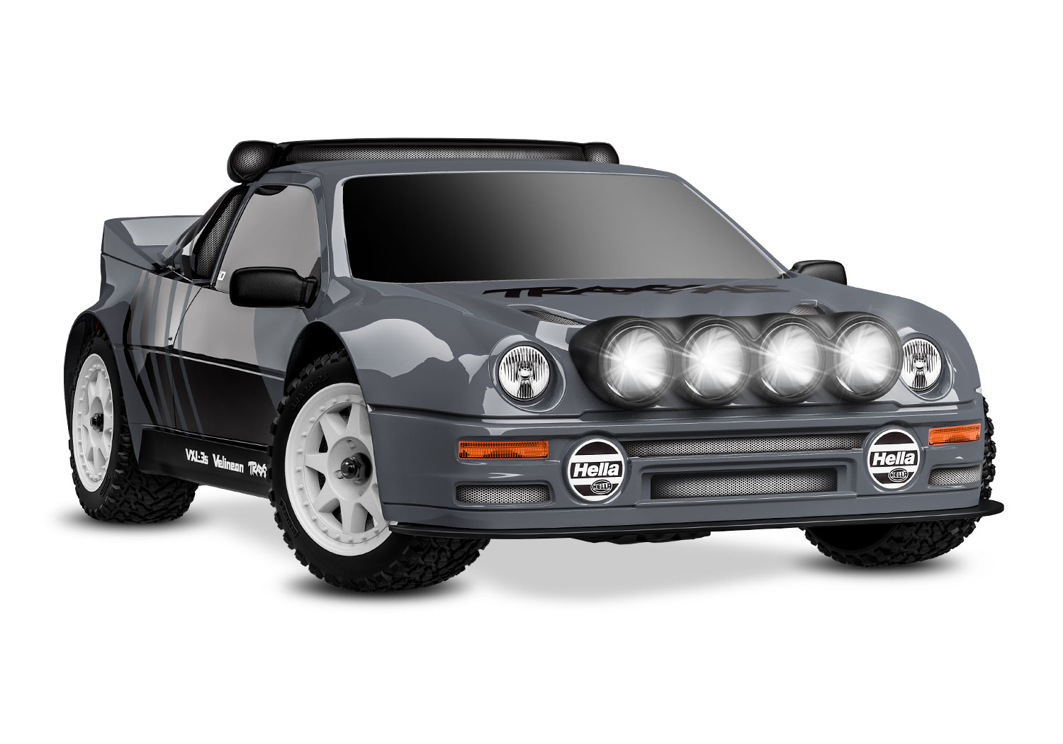 Traxxas Mini Rally Ford RS200 4x4 VXL Brushless RTR Grau mit Lipo/Lader 108046-1 - Abbildung 2