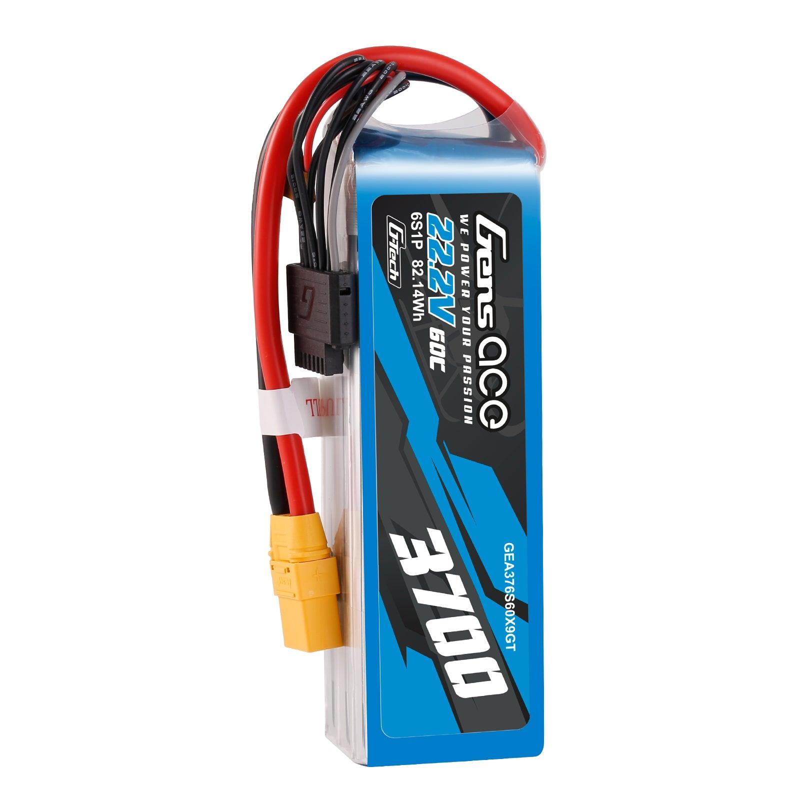 Gens Ace G-Tech 3700mAh 22.2V 60C 6S1P XT90 Lipo Akku Pack GEA376S60X9GT