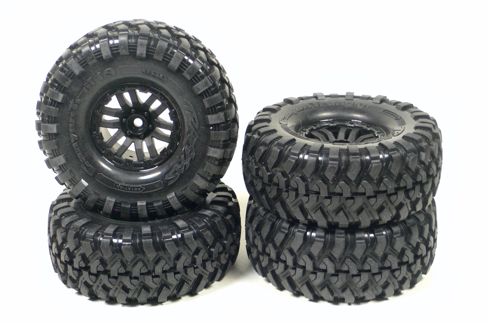 Traxxas TRX-4 Crawler Scaler Räder Satz Schwarz Reifen Felgen 8272