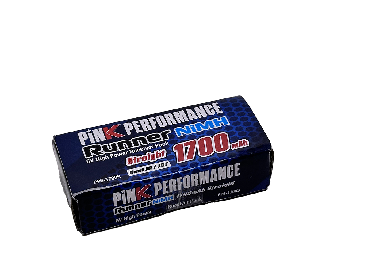 Pink Performance Runner Rx NiMH Akku 6.0V-1700 (Dual JR-JST) 84x32x12mm 120g - Std PP6-1700S