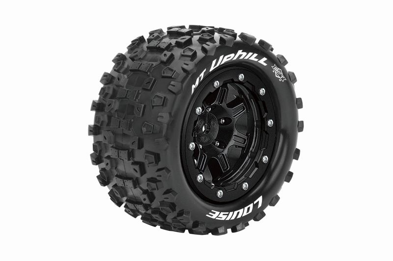Louise MFT MT-UPHILL 2.8 soft Felge schwarz (2) 17mm TRAXXAS MAXX, HPI / 1/2Z Offset / L-T3330SB