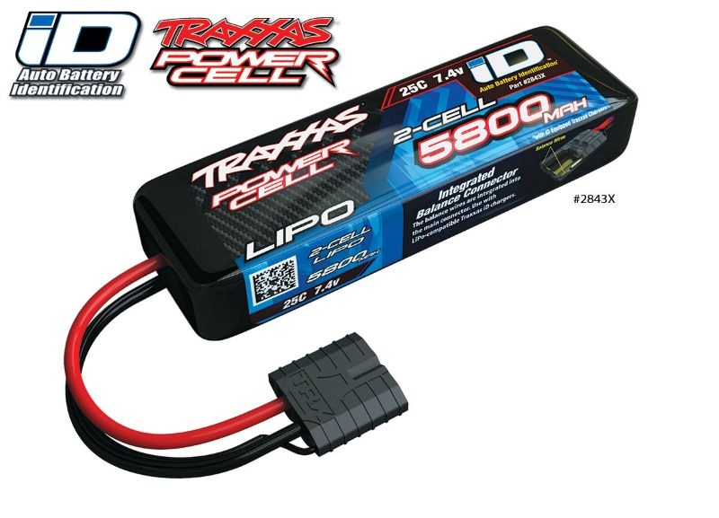 Traxxas Lipo Akku 2S 5800mAh 7,4V 2-Zellen 25C 2843X