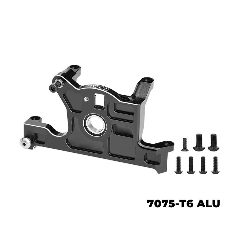 GPM Alu Motorhalter schwarz TRX JATO 4X4/RUSTLER 4X4/FIESTA RALLY/SLASH L TJ036BK