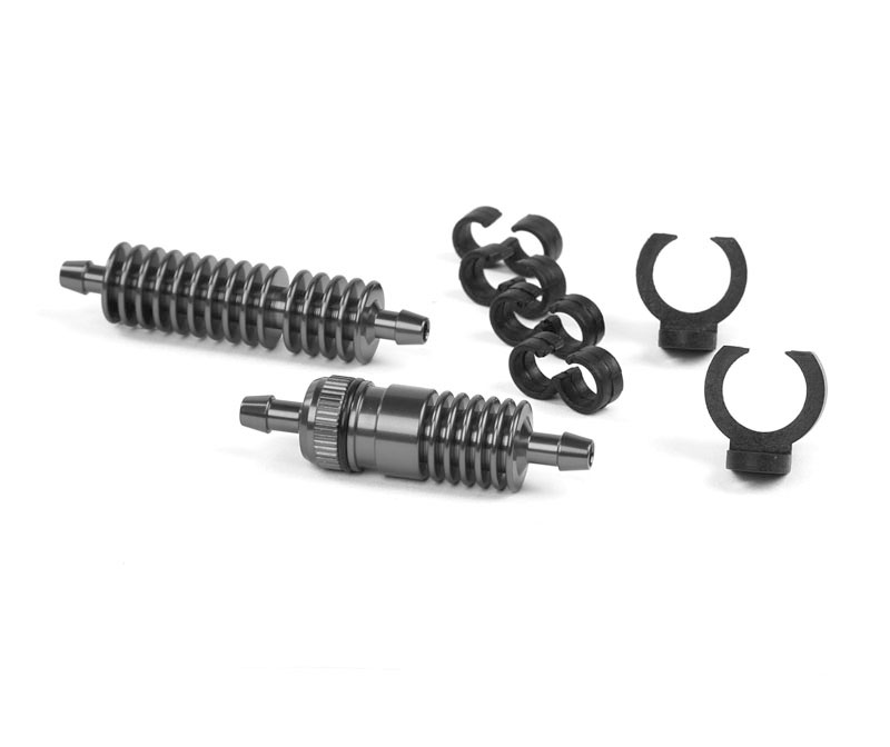 R07128G Set Spritfilter und extra Kühler Grau (inkl. Halter & Clips)