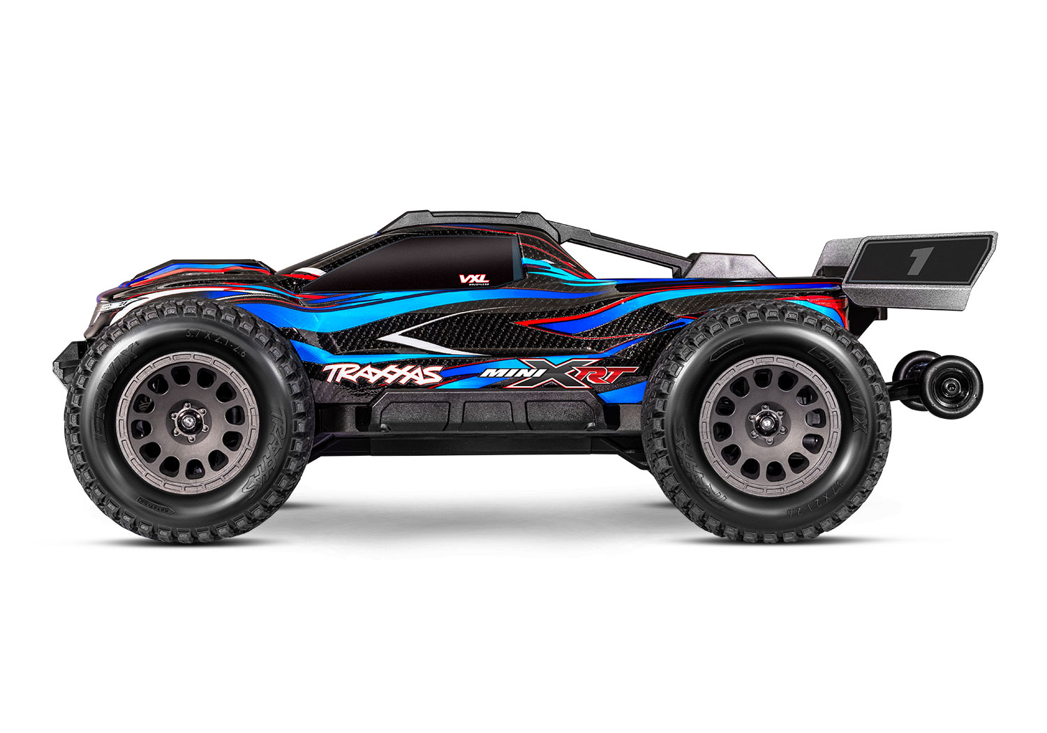 Traxxas MINI-XRT VXL-3S 4x4 1/16 Race Truck Blau mit 2S Akku/Lader 108076-1