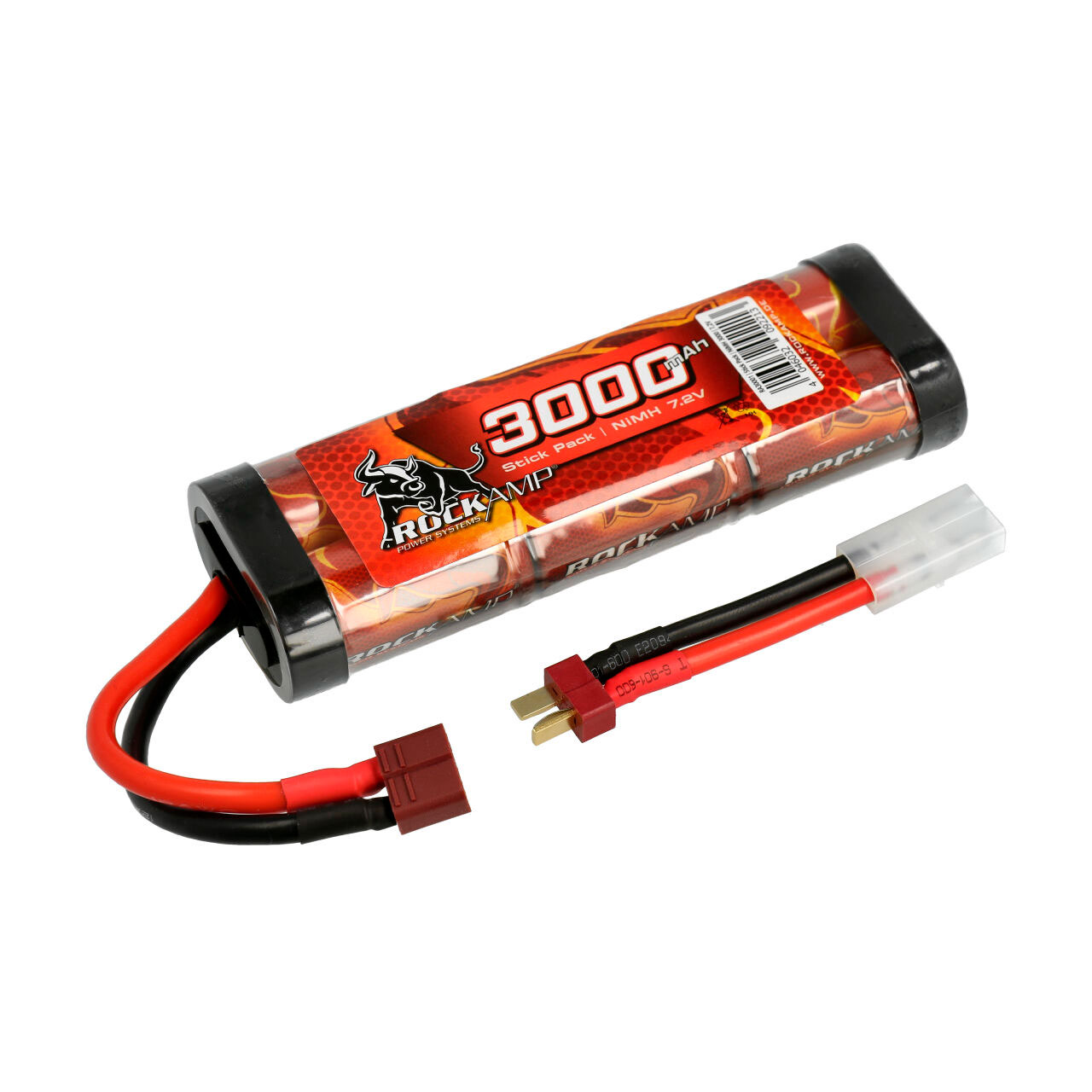 Robitronic NiMH Akku 3000mAh 7,2V Stick Pack T-Stecker & Tamiya RA30001