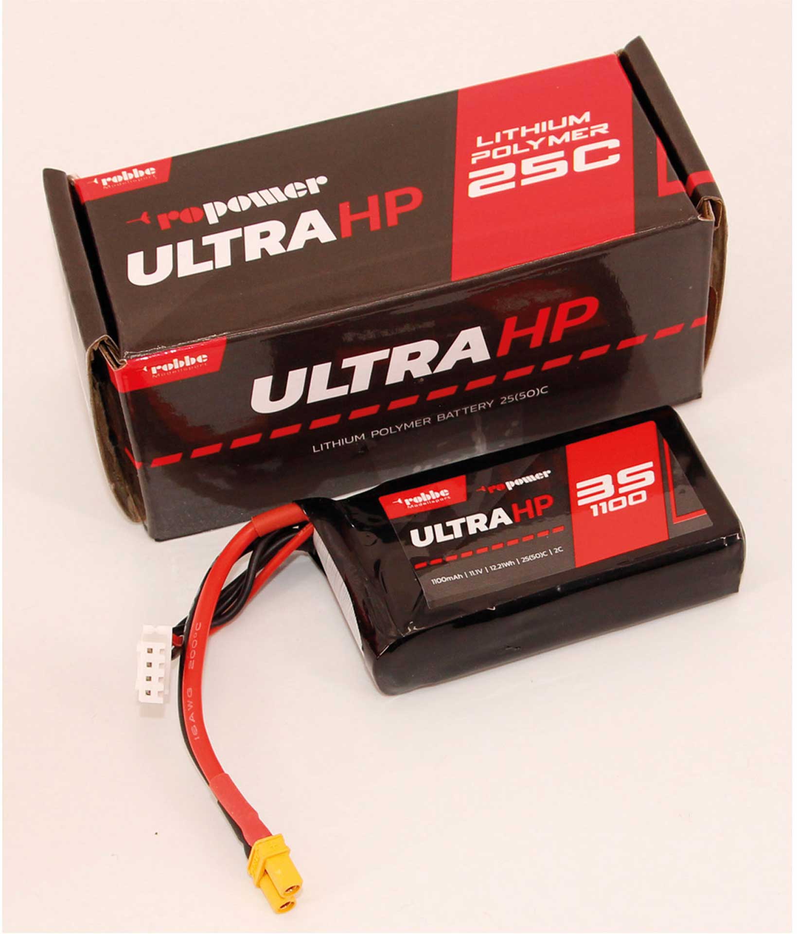 Robbe RO-POWER ULTRA HP 1100MAH 11,1 VOLT 3S 25(50)C LIPO AKKU XT-30 7330