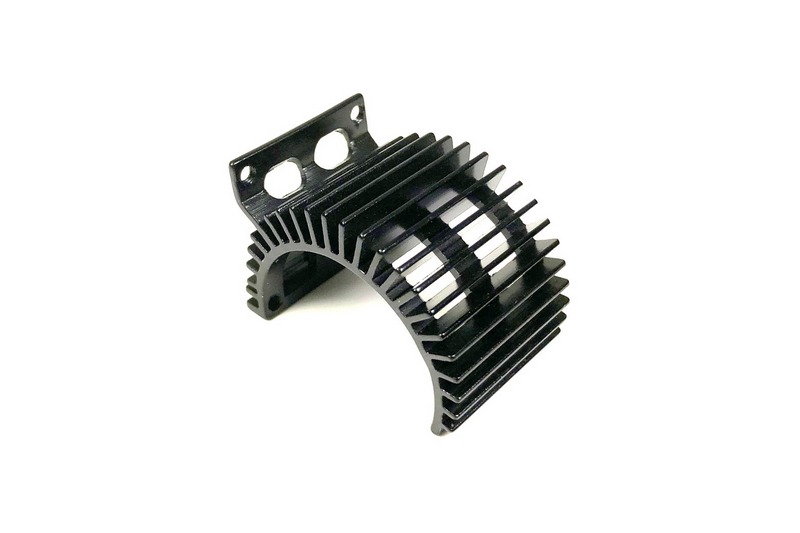 Absima Aluminium Kühlkörper schwarz für 1:10 Motoren mit seitlicher Lüfterhalterung 2310031