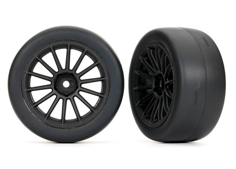Traxxas Reifen auf Felge vorn (2) Multi-Speichenfelge + 2Zoll breite 9374