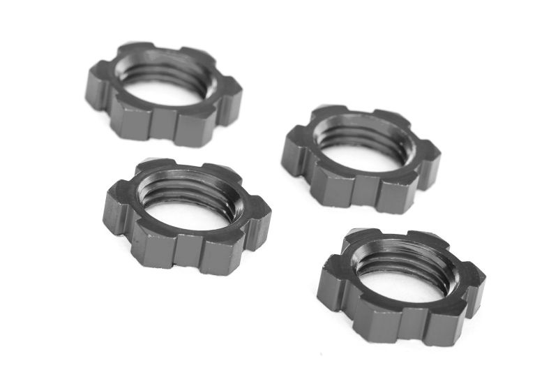 Traxxas Radmuttern verzahnt Aluminium grau 17mm (4) X-Maxx, XRT, Sledge, E-Revo 7758-GRAY