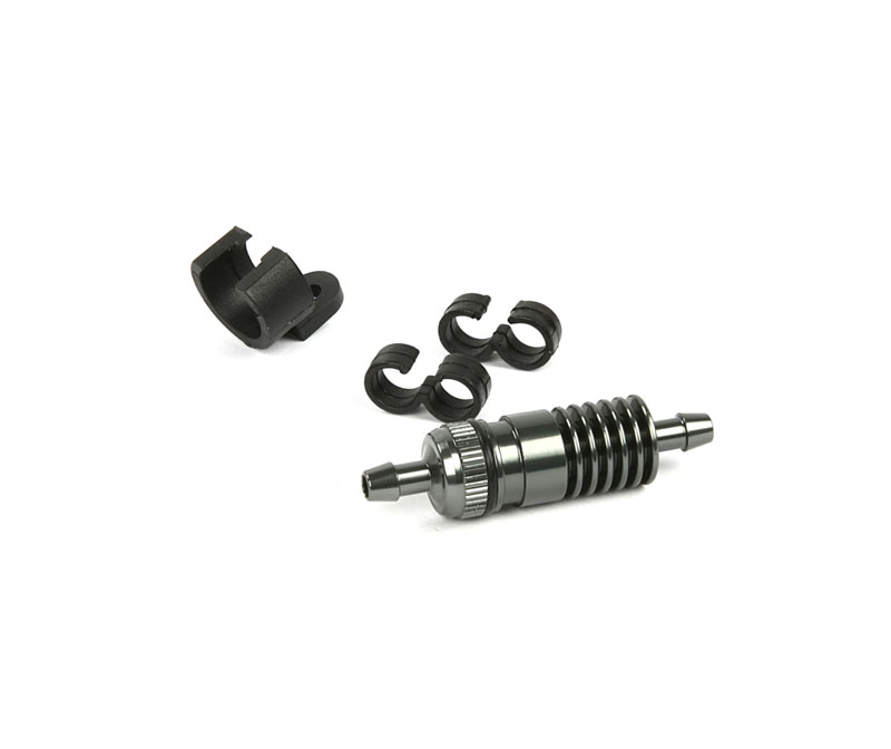 R07126G Sprit Sinterfilter und Kühler Grau (inkl. Halter & 2x Clips)