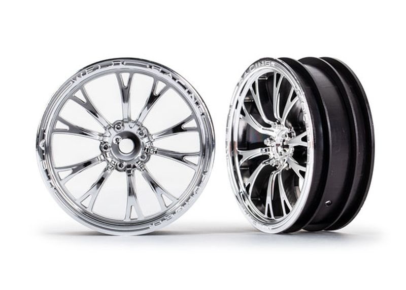 Traxxas Felgen chrom vorn (2) 9472R