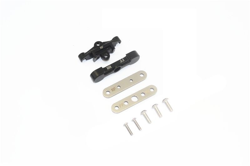 GPM Alu Querlenkerhalter unten hinten schwarz Traxxas MAXX