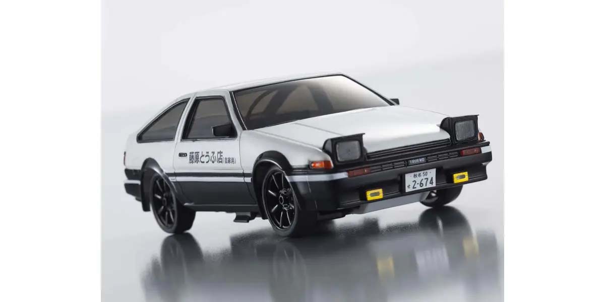 Kyosho First Mini-Z 1:28 Initial-D Toyota Sprinter Trueno AE86 WH/BK 66601A