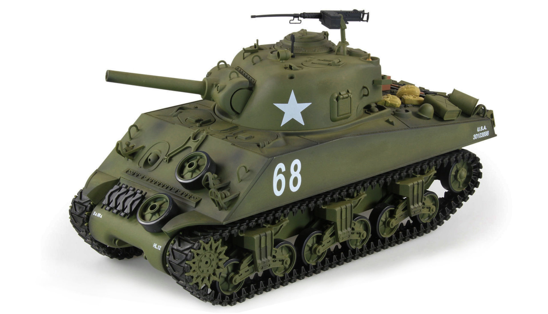Amewi U.S. M4A3 Sherman 1:16 Advanced Line IR/BB Panzer Sound/Rauch/Metall 23114