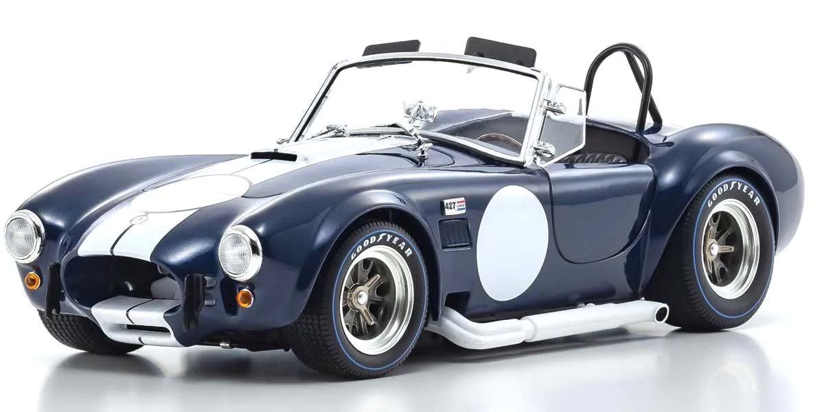 Kyosho 1:18 Shelby Cobra 427 S/C Spider 1962 Blue-White 08048DBL