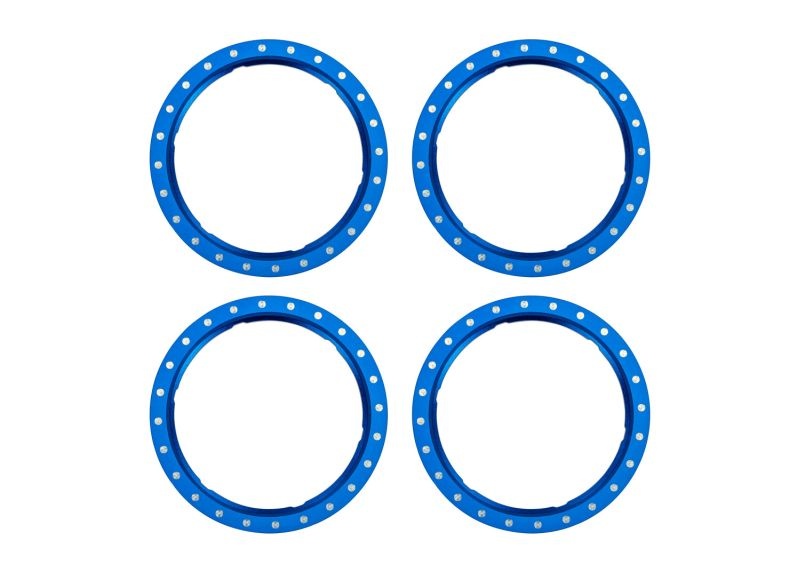 Traxxas Pro Scale Beadlock Ringe Aluminium blau (4)  10276-BLUE
