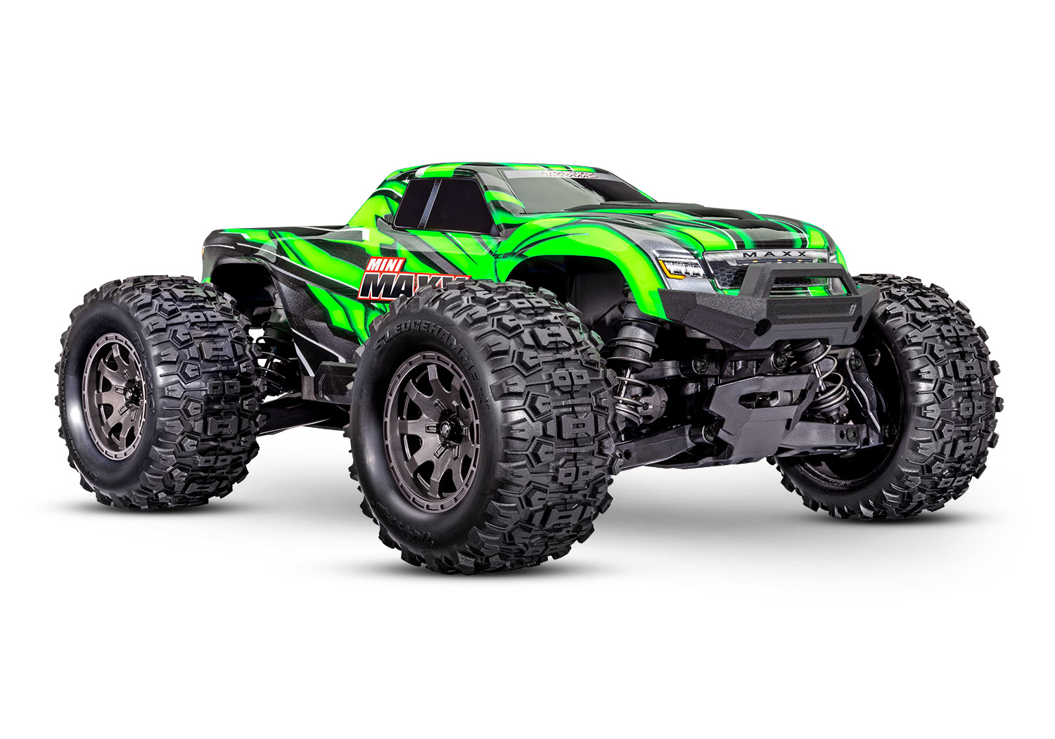 Traxxas MINI-MAXX 4WD BL-2S Brushless Grün, HD-Teile, mit Akku/Lader 107154-1