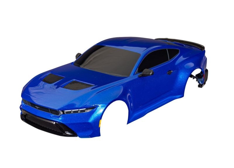 Traxxas Karosserie Ford Mustang komplett mit Anbauteilen blau 4-Tec Drift 10511-BLUE