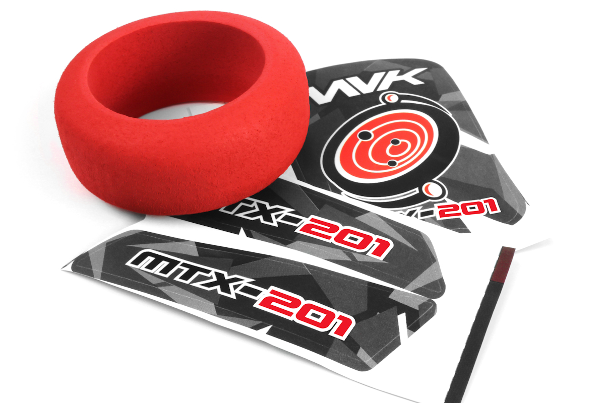 Maverick MTX-201 Sender Schaumrad & Decals (Rot) 150752