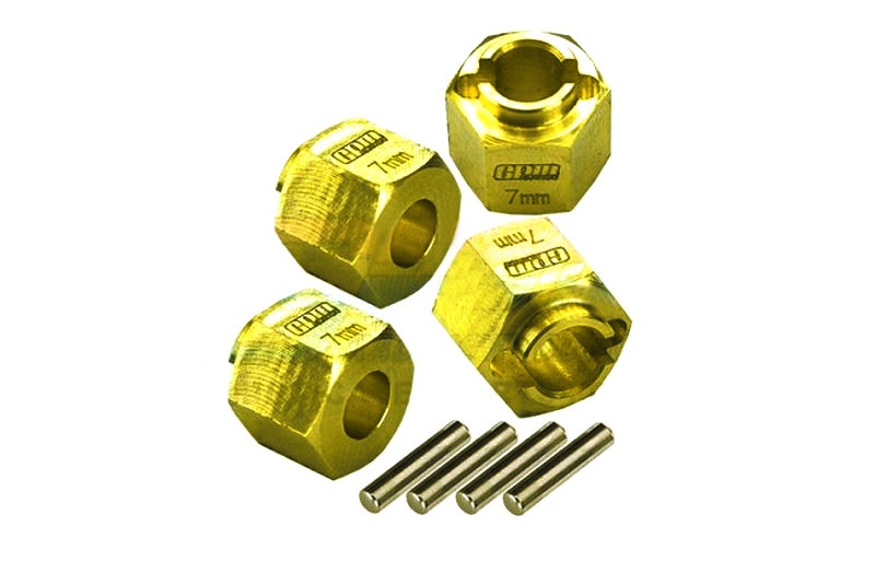 GPM Radmitnehmer Messing 7mm (+1.5mm) (4) Traxxas-4M