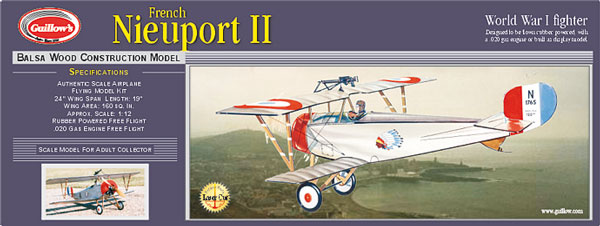 Guillow Nieuport II Balsabausatz 203