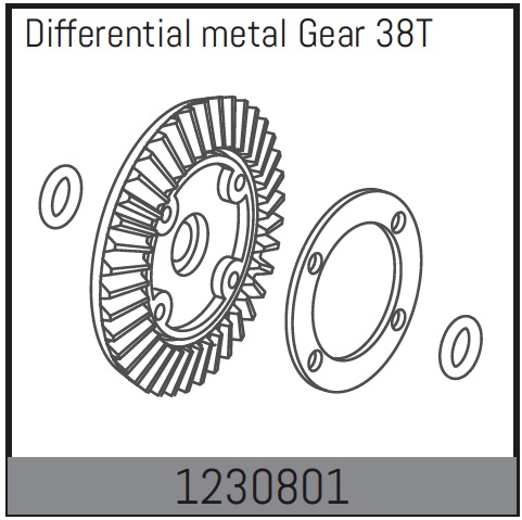 Absima Differential-Kronrad 38T inkl. Dichtung 1230801
