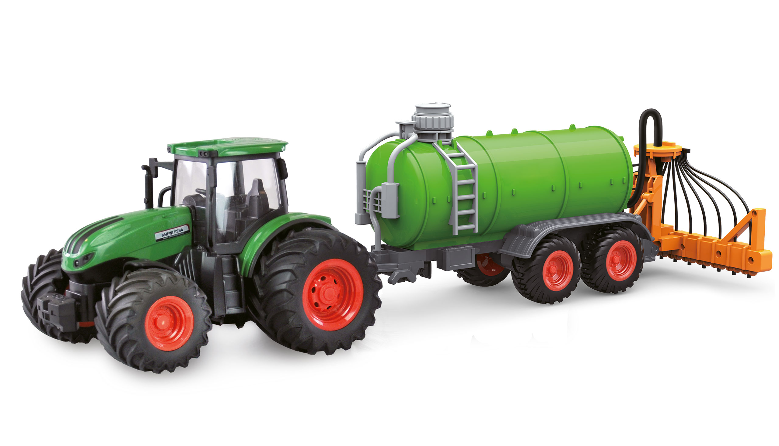 Amewi RC-Traktor mit Güllefass 1:24 RTR grün 22637