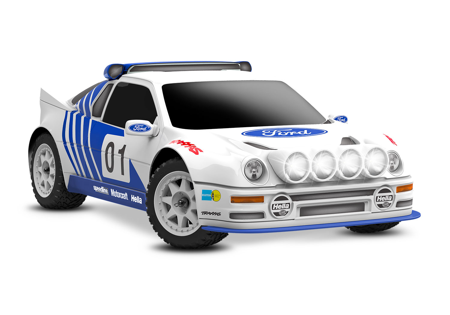 Traxxas Mini Rally Ford RS200 4x4 VXL Brushless RTR, mit 2S Lipo/Lader 108046-1 - Abbildung 1