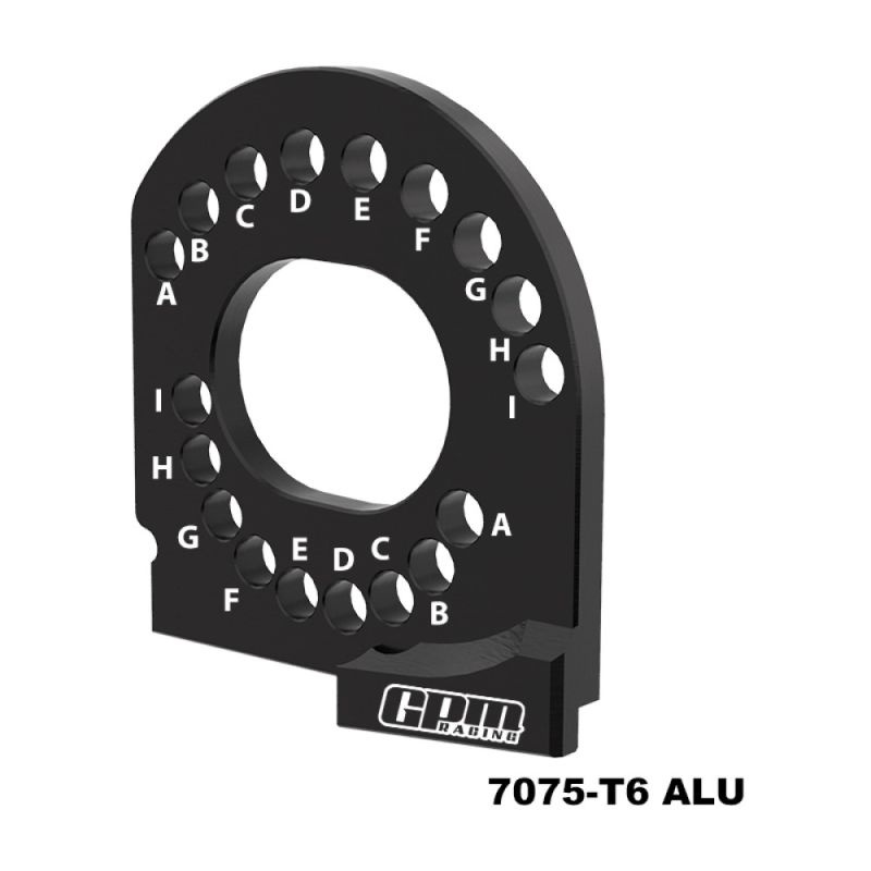 GPM Alu Motorplatte verstärkt schwarz TRX MiniMaxx TXMM018BK