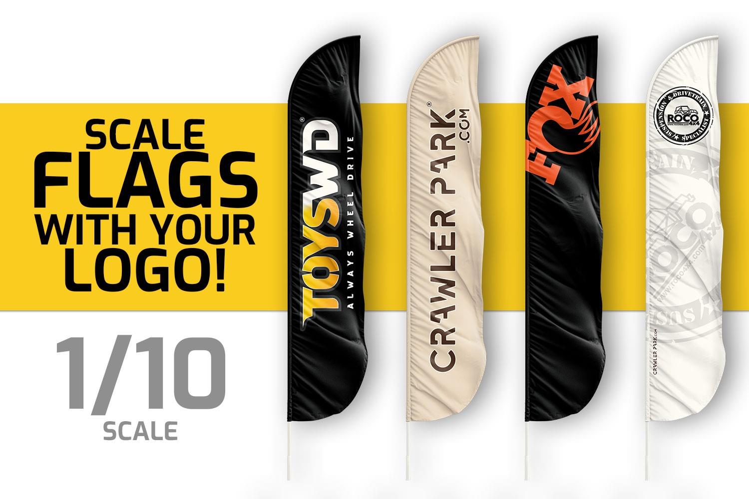 ToysWD Crawler Park: 1/10 Custom Flag with your logo (50 minimum amount) TWD10016