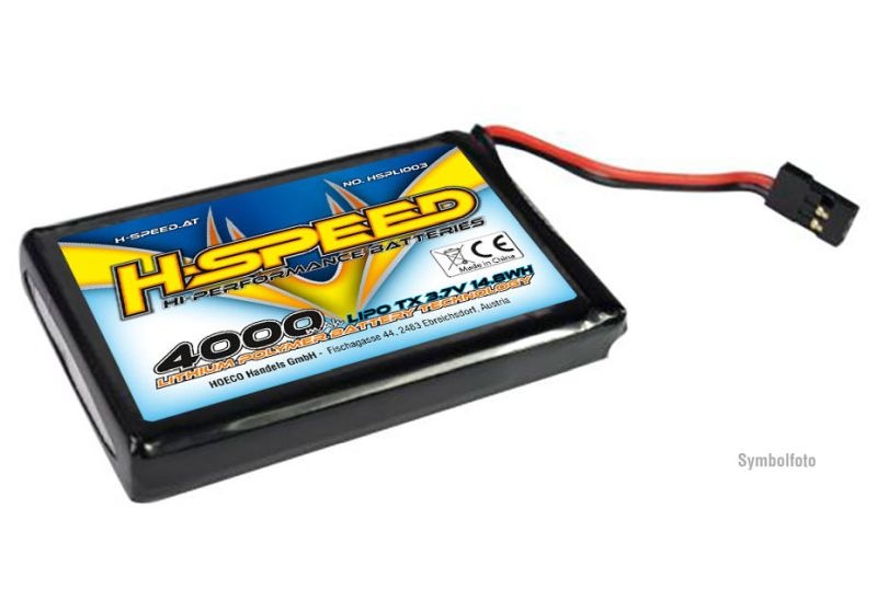 H-SPEED 1S 4000mAh 3.7V TX LiPo Akku HSPLI003