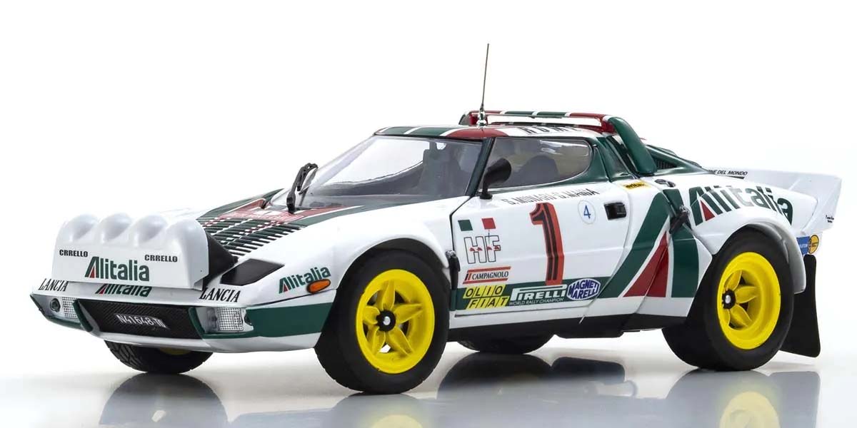 Kyosho 1:18 Lancia Stratos HF S.Munari Winner Monte Carlo 1977 Nr.1 08130A2