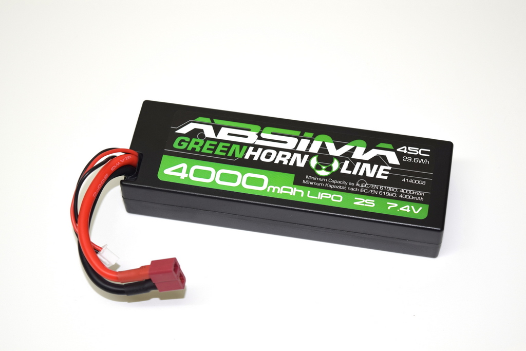 Absima LiPo Akku Stick Pack 7.4V 45C 4000mAh Hardcase (T-Plug) 4140008