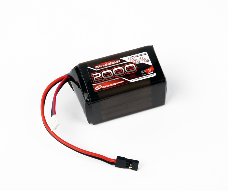 R05208 LiFe Akku 2000mAh 2S 2/3A Hump Size Empfängerpack (EH)