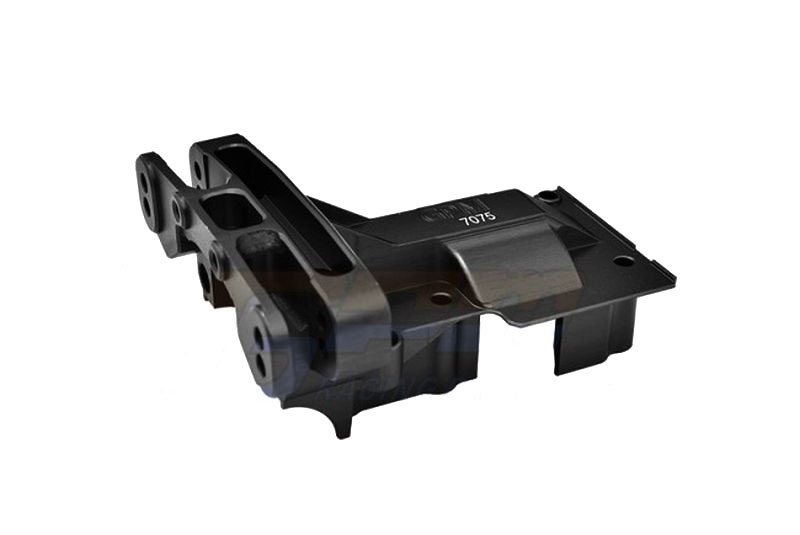 GPM Bulkhead 7075-T6 Aluminium hinten schwarz TRX XRT XRT013BK